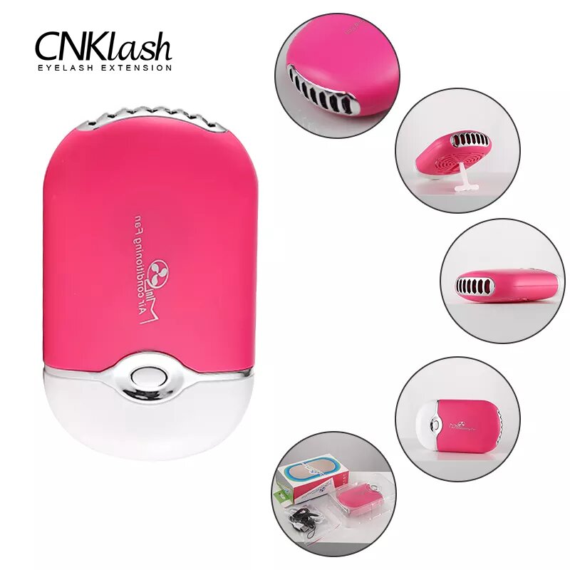 Eyelash Extension Look - Mini ventilateur USB pour faux-cils, séchage