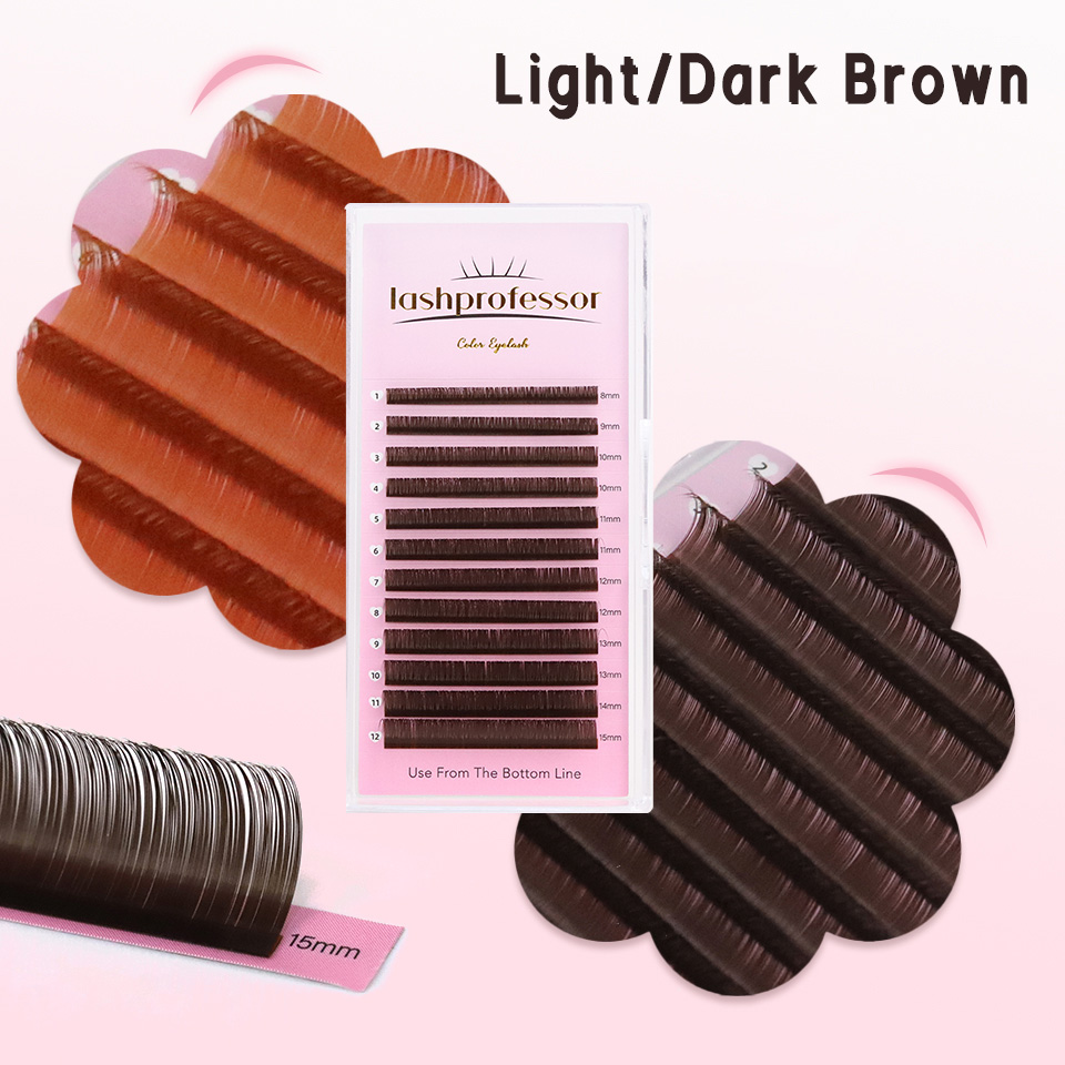 Eyelash Extension Russian - Extension de cils brun foncé 0.05