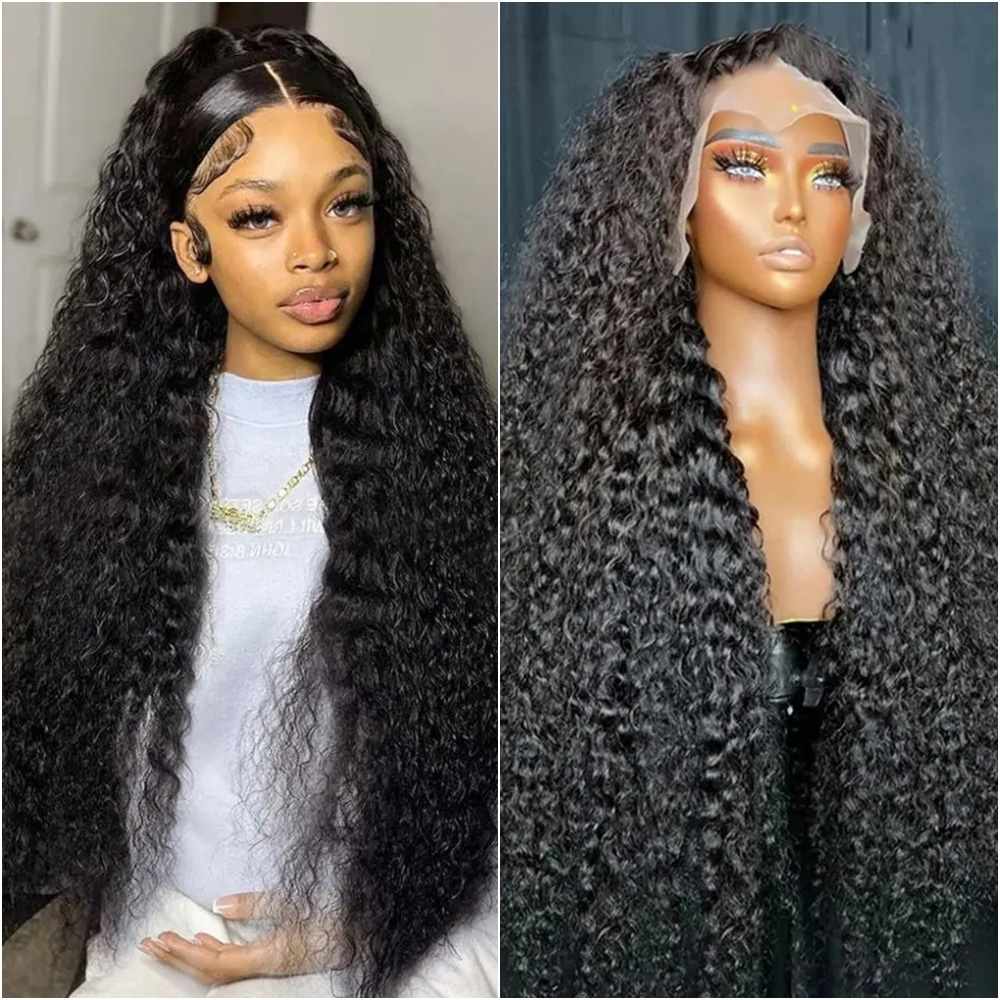 Eyelash Extension Natural Look - Perruque Lace Frontal Wig naturelle, cheveux