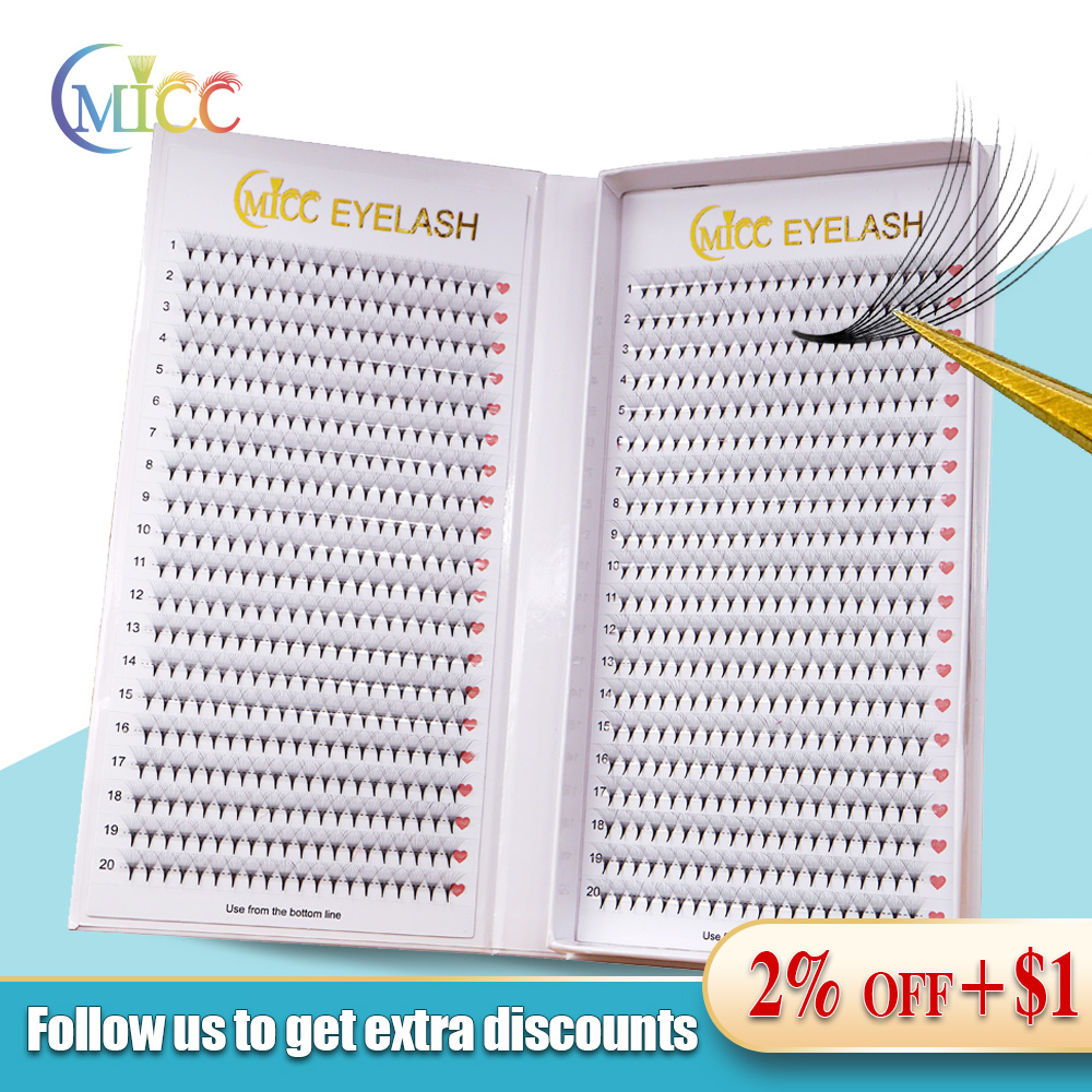 40 lignes 2D 1600 ventilateurs - Eyelash Extension Russian avis et prix