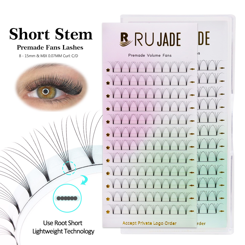 RUJADE tige courte 3D 4D 5D 6D - Eyelash Extension Russian avis et prix