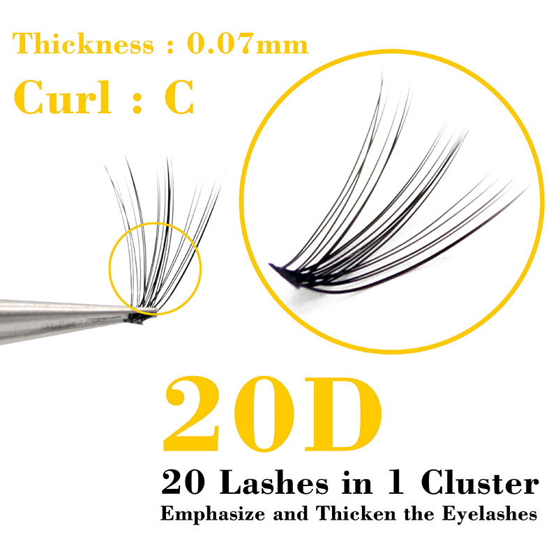 Kimcci 60 paquets Extension de - Eyelash Extension For Asian Eyes avis et prix